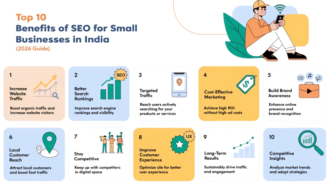 Top 10 Benefits of SEO for Small Businesses in India (2026 Guide)